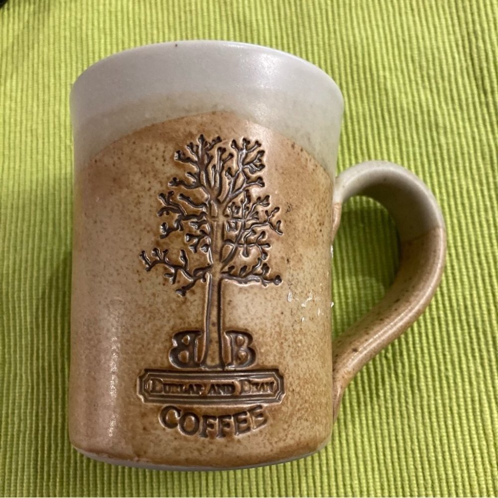 COLD MOUNTAIN POTTERY Burlap & Beans Coffee Mug
